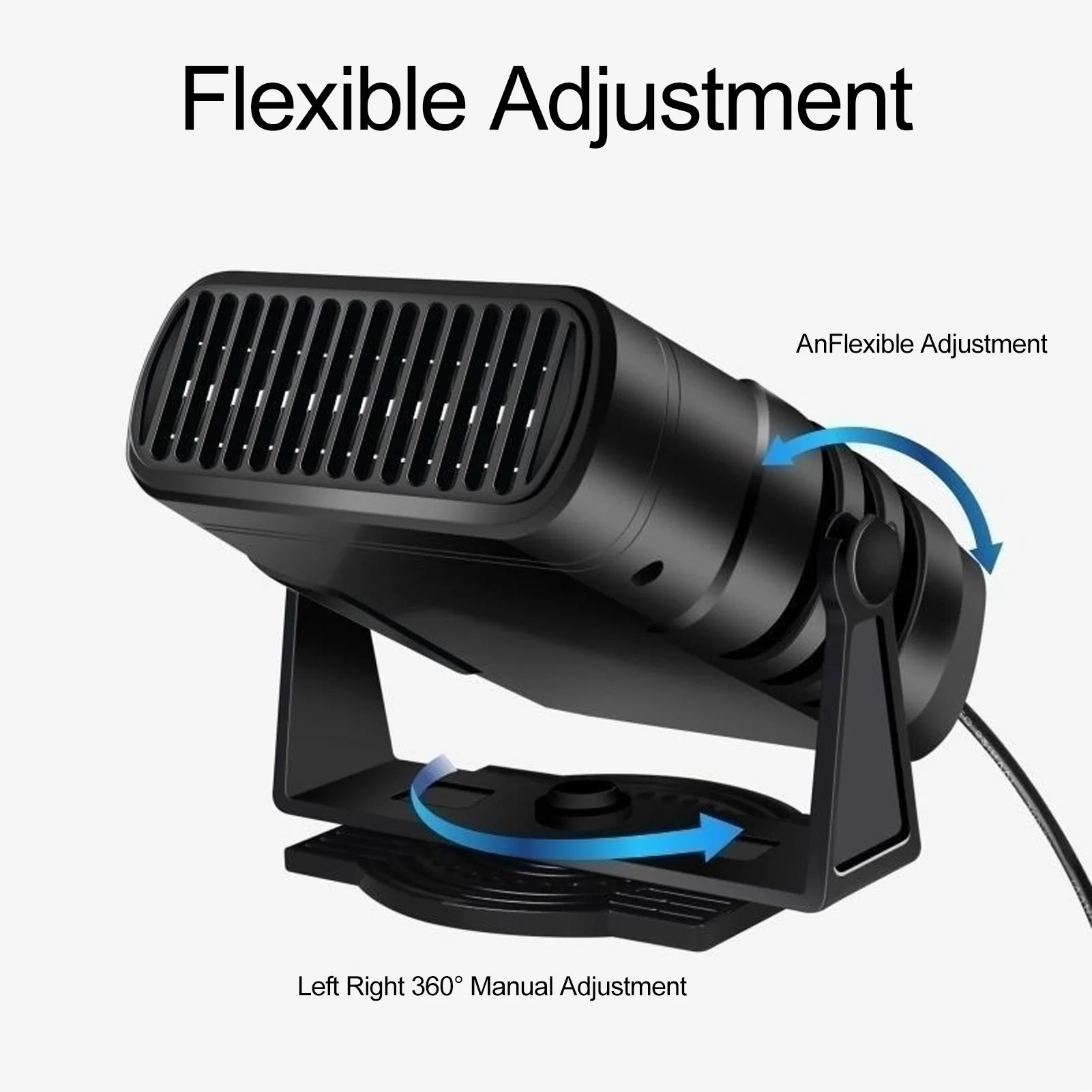 Cordless Heater 360° Rotating Head 30-50℃ 50-80℃ Space Heater High Efficiency with Stand for Office for BL1830 BL1850