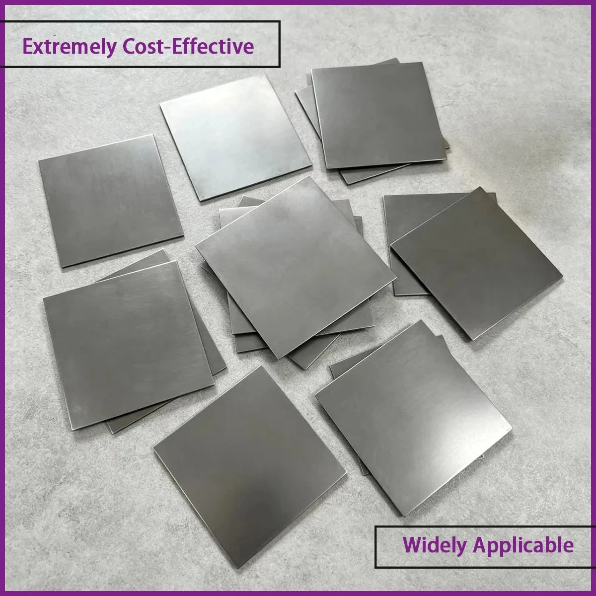 0.5-5mm thick square iron plate is used for mechanical bases, tooling pads, hardware accessories, structural supports, etc