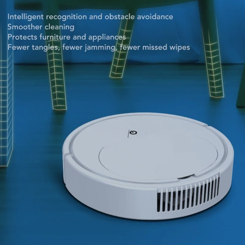 Sweeping Robot Strong Suction Power 1500mAh 60mins Runtime Automatic Vacuum Cleaner For Dust Debris