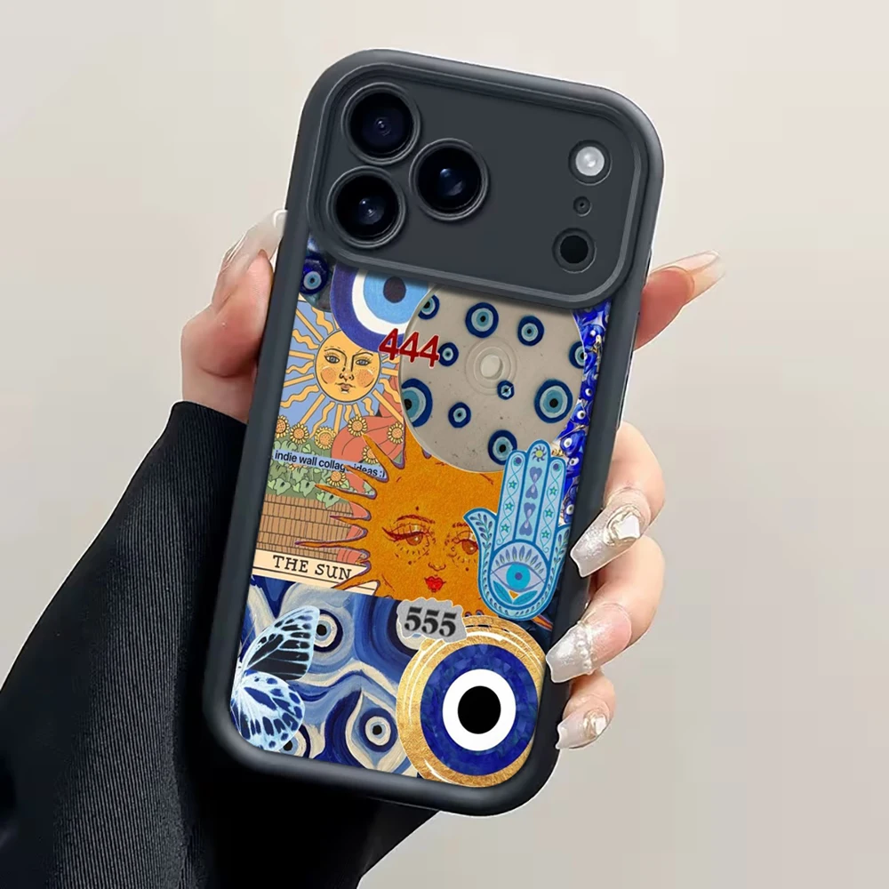 444 Böses Auge Spiritualität Silikonhülle für iPhone 16 13 11 17 Pro Max Hüllen iPhone 12 ProMax 14 15 Plus 8 XS Stoßfeste Hülle – Detail 5