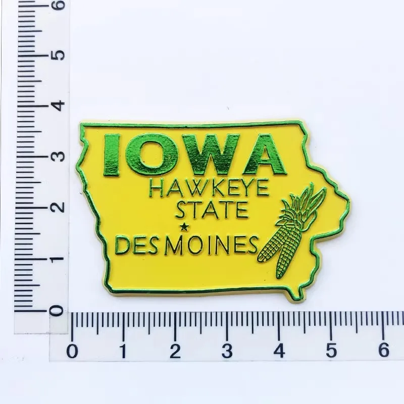 

3d American Iowa map design Creative refrigerator magnet travel souvenirs craft gifts