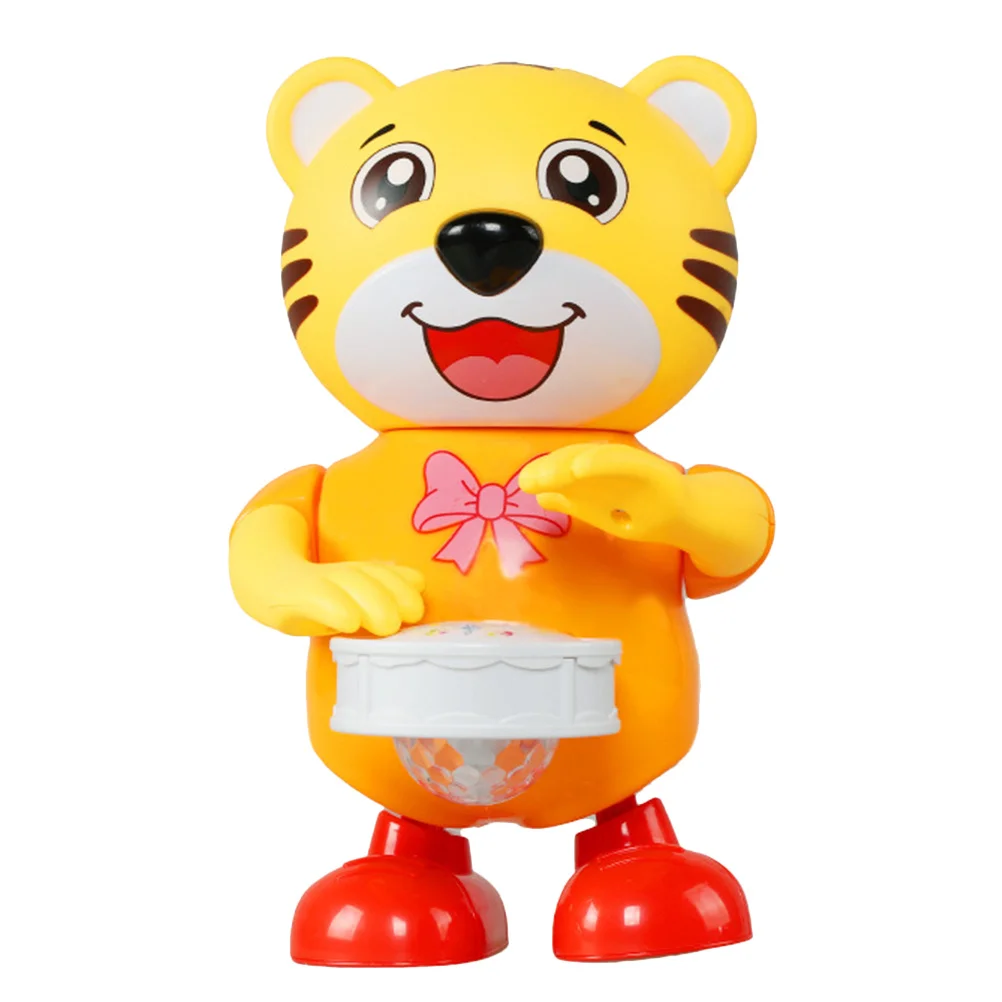 Dança cantando tigre tambor elétrico robô criativo bebê educacional musical infantil aprendizagem crianças presente diversão entretenimento