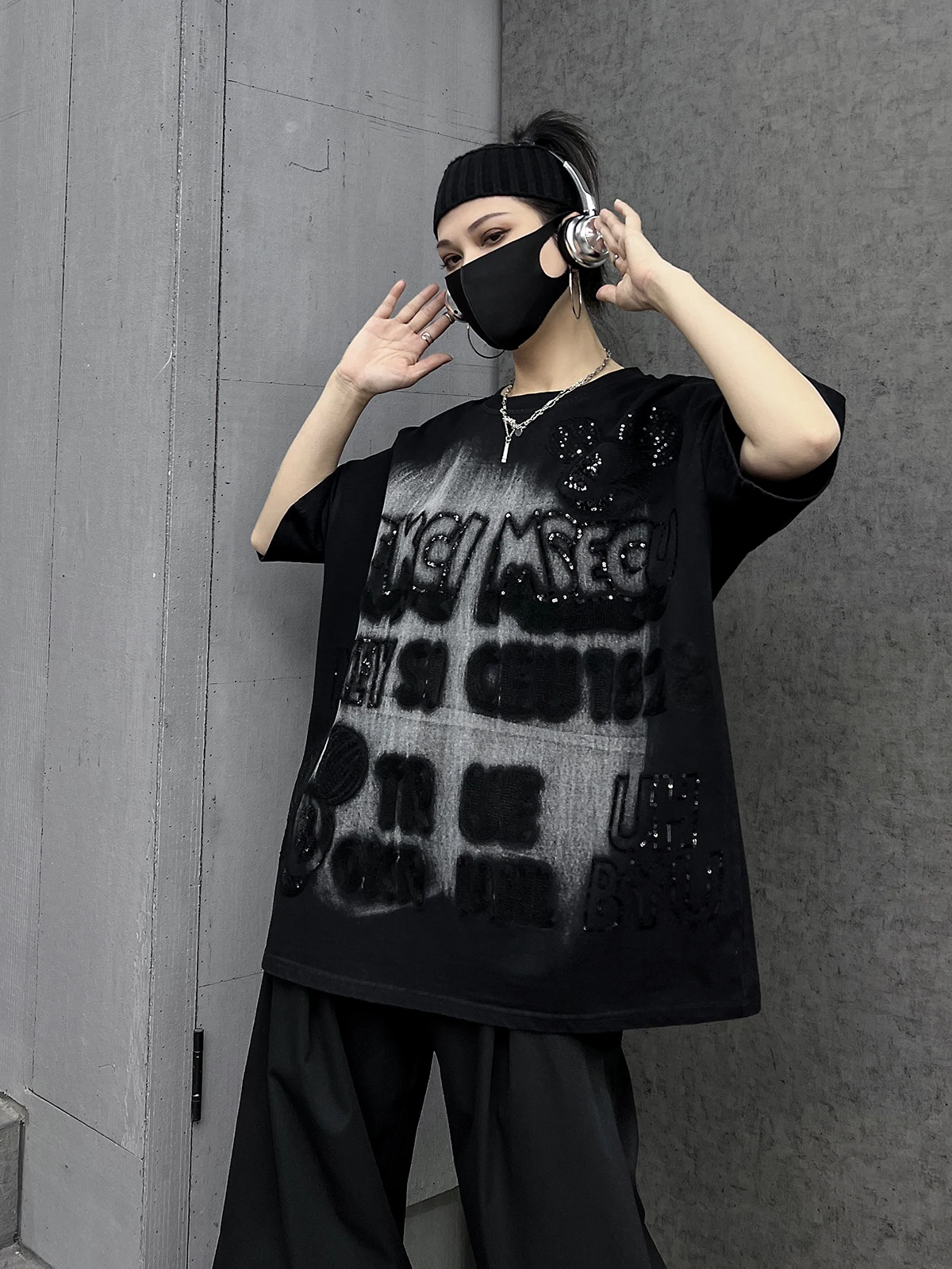 

Стильная свободная женская футболка из хлопка в уличном стиле, модный европейский дизайн, весна 2026, новинка...