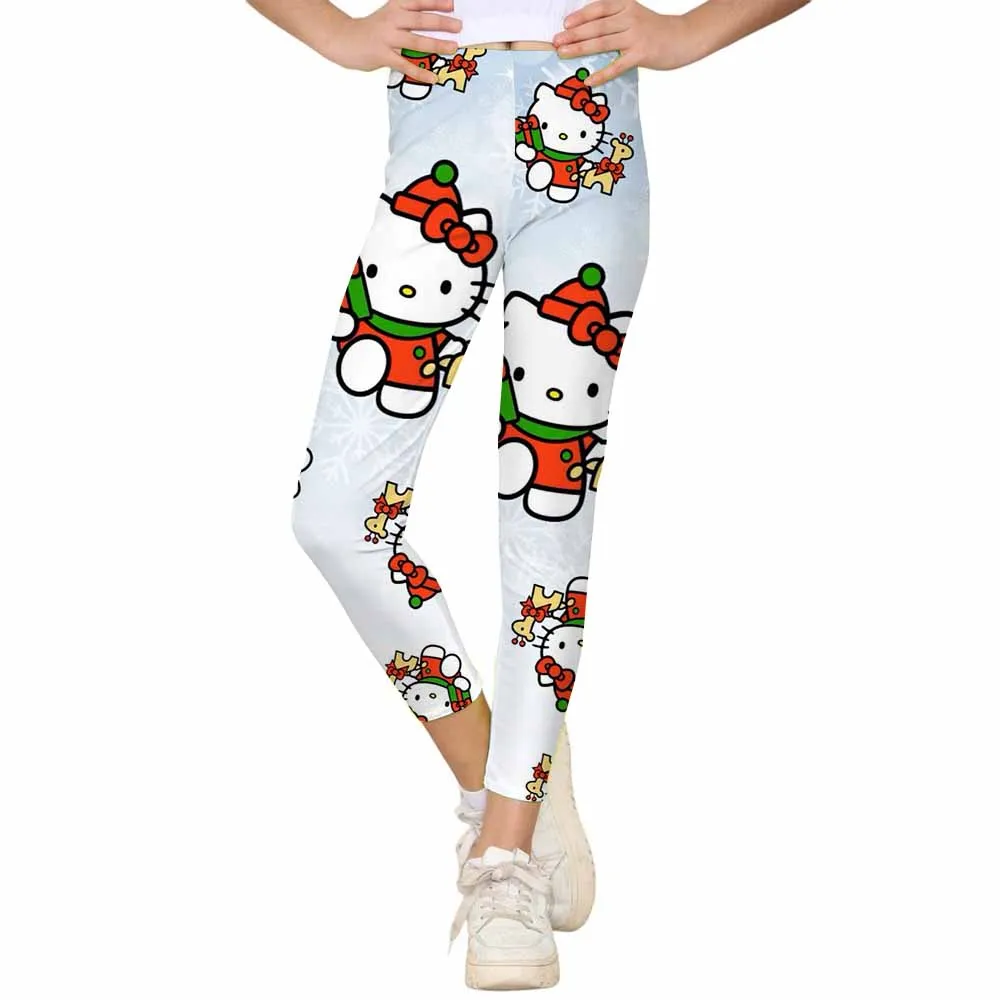 

Leggings Women High Waist Hello Kitty print Yoga Pants Female Leginsy Sexy Sports Legins