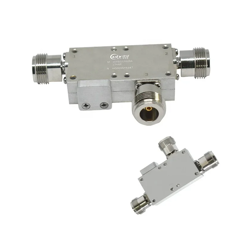 

UHF Coaxial Circulator 3 ~6 GHz Broadband Low Insertion Loss And High Isolation Pass Power 100W