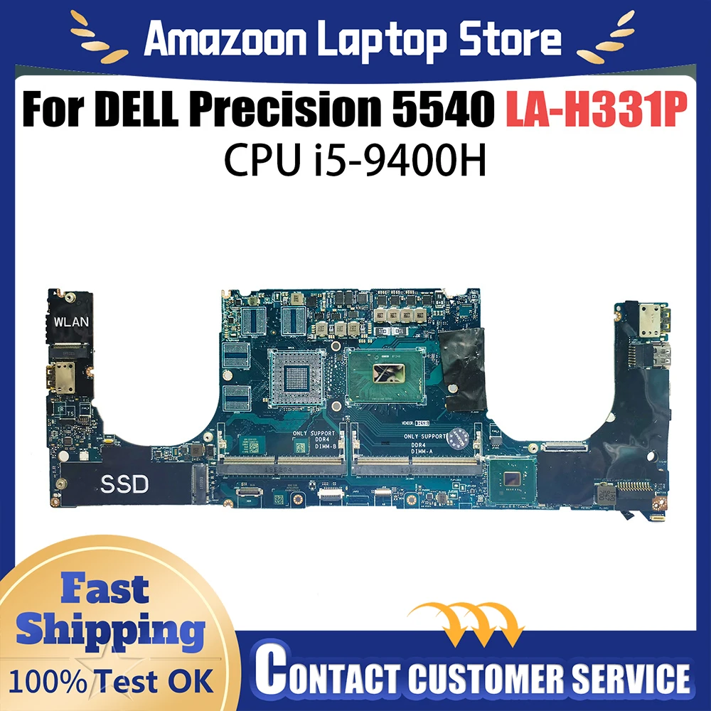 

Материнская плата для ноутбука Dell Precision M5540 7590 LA-H331P 024X86 E-2276M i5 i7 i9 9-го поколения, материнская плата процессора протестирована нормально