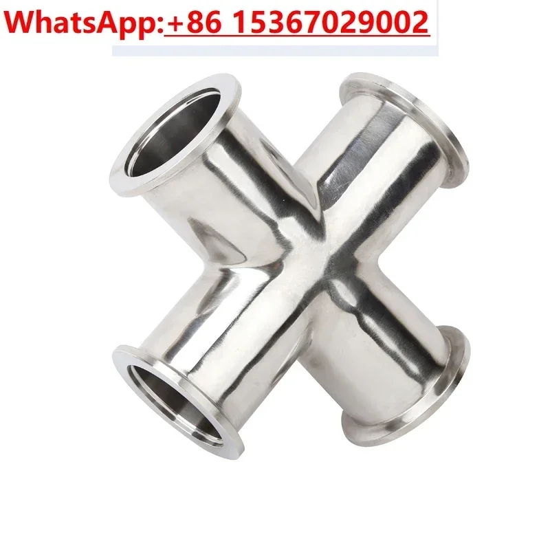 

Cross Flange Adapter Same Ends 4-way Vacuum Cross Flange Fitting Pipe Joint Sanitary Stainless Steel 304 for KF16 KF25 KF40 KF50