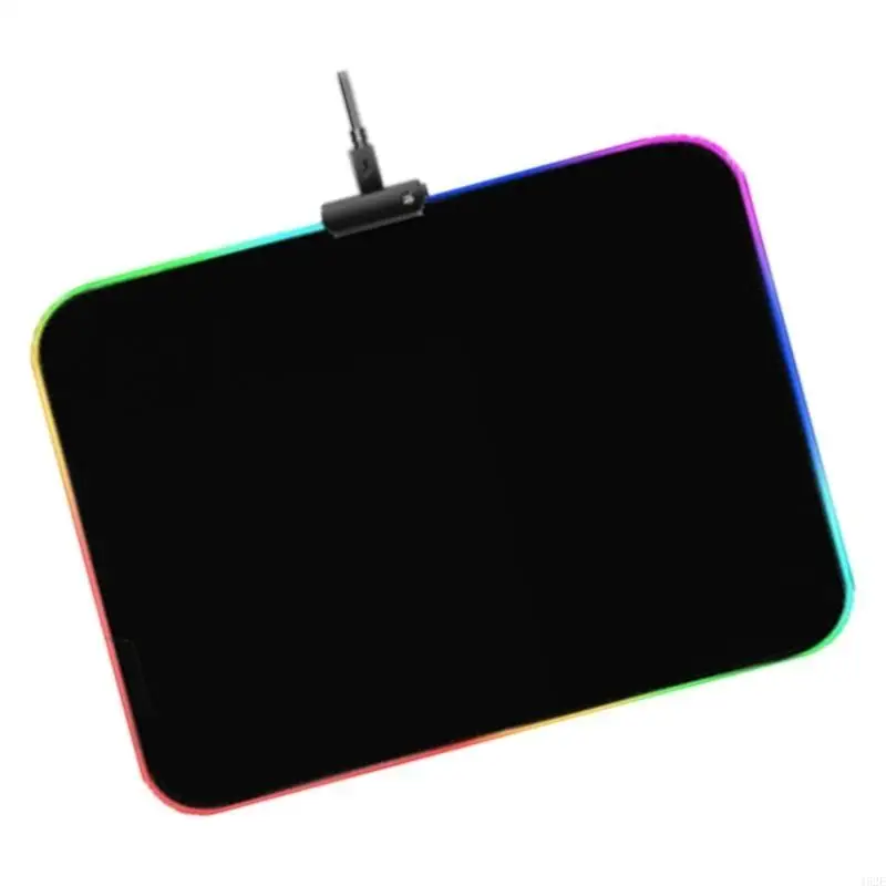 462E Large LED Gaming Mouse Pad LED Mouse Mat with Soft Fabric and Rubber Base