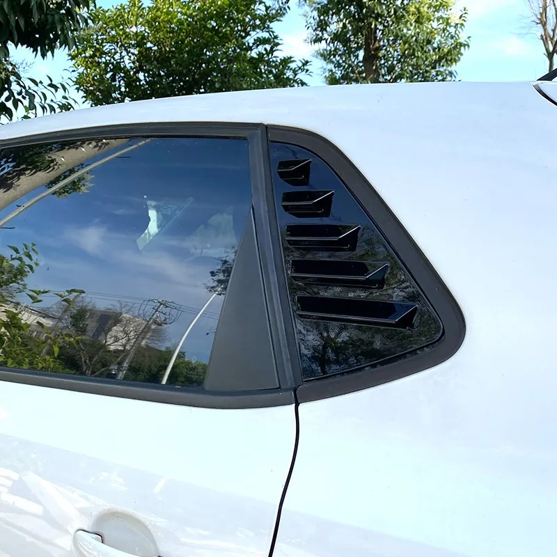 High Quality Car Rear Window Louver Trim Cover Rear Shutter Side Triangular Body Kits Accessories For VW Polo 6R 6C 2010-2017