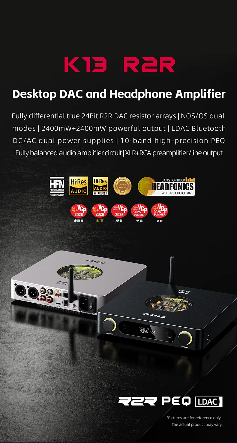 FiiO K13 DAC R2R de Escritorio 24 bits 384 kHz