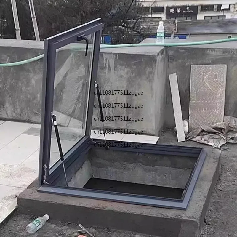 Manual Glass, Basement Lighting Well Thickened Aluminum Alloy Skylight Roof, Slanted Flat Roof, Electric Window, Sun Room
