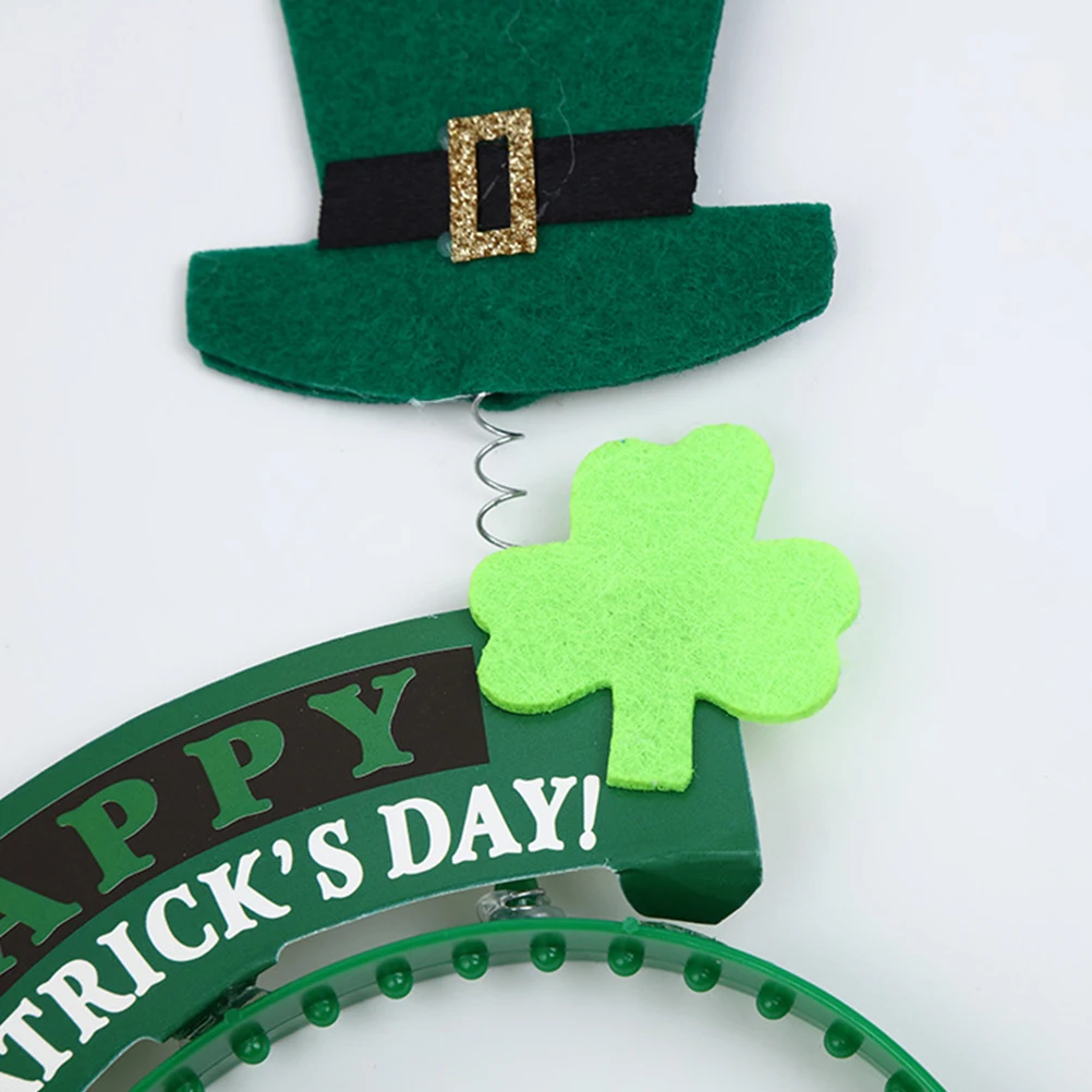 Clover Headband Sash Set Fun Hair Accessories St Patrick Party Supplies Lightweight Safe Firm Hold Creative Gift Ideas Festive