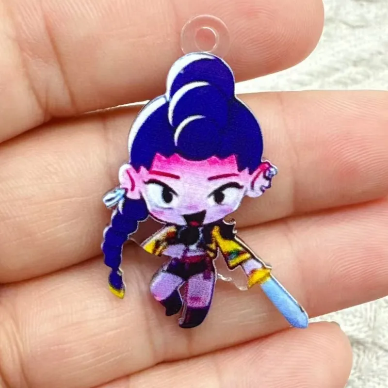 10 قطع الاكريليك الكرتون سحر مجوهرات اكسسوارات قلادة سوار القرط قلادة Diy صنع لوازم الحرفية