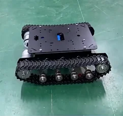 Tracked Metal Shock-absorbing Tank Vehicle, Large Load Carrying Robot Intelligent Small Vehicle Model