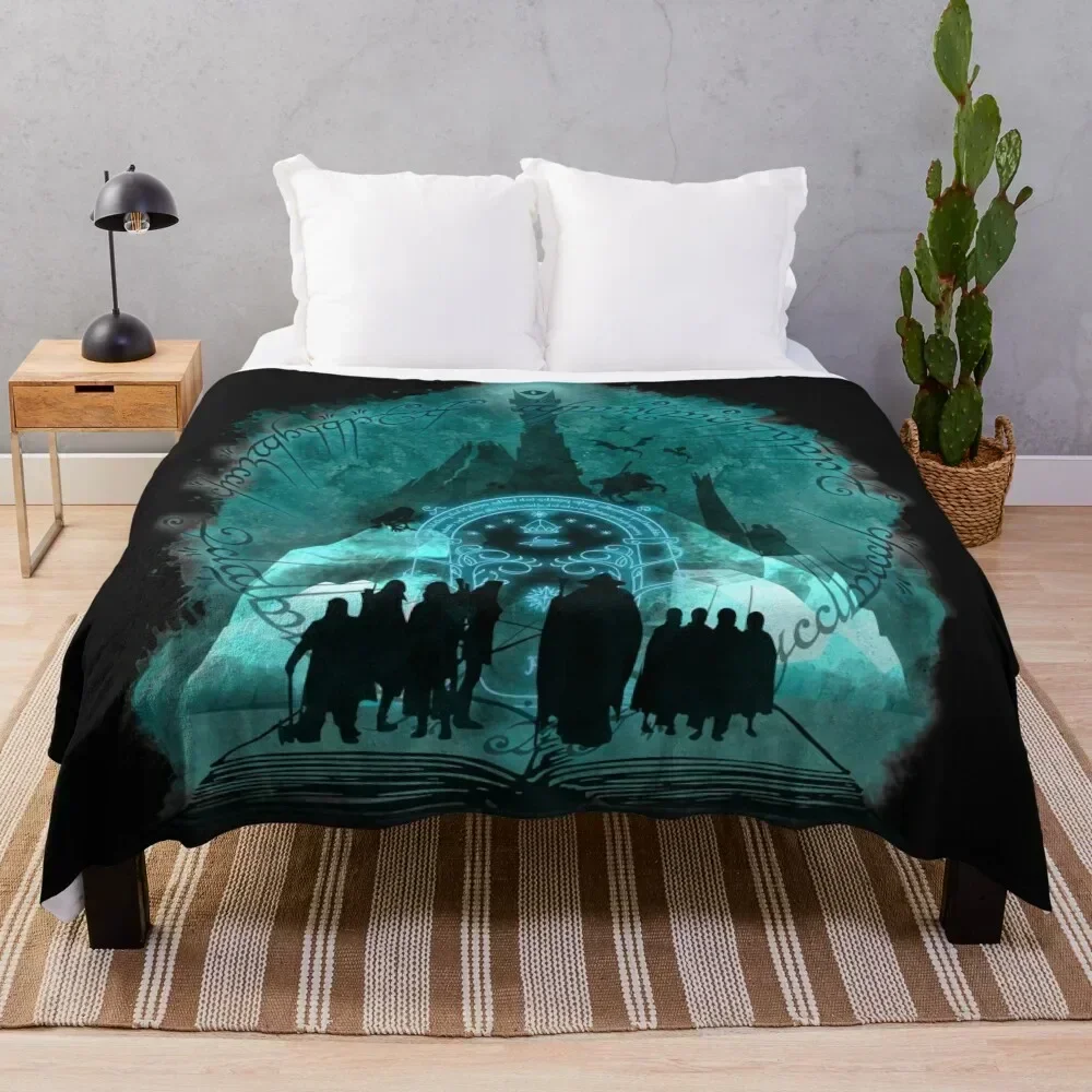 

The Fellowship of the Ring Throw Blanket Warm Extra Large Throw Camping Plush Blankets