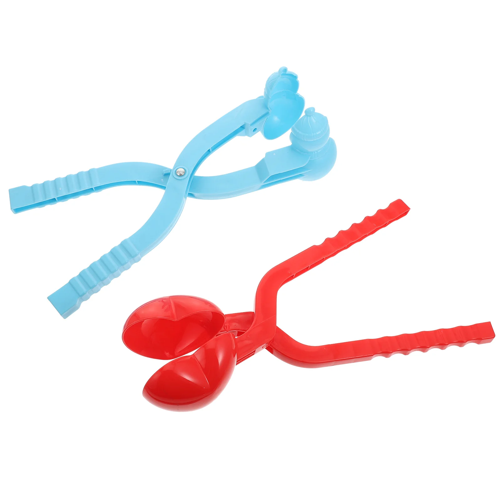 2 pçs clipes forma de coração ao ar livre inverno luta brinquedo plástico fazendo ferramenta para crianças clipes de jogo de campo de neve