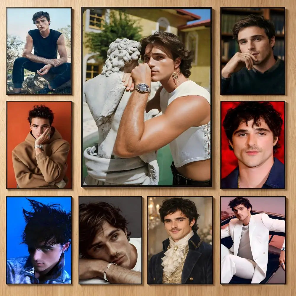 Celebrity Actor J-Jacob Elordi Poster Classic Self-Adhesive PP Wall Sticker for Living Room Bar Decor Gift