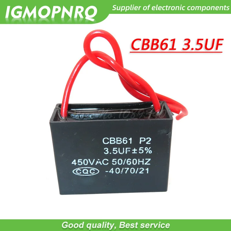 1pcs CBB61 starting capacitance AC Fan Capacitor 450V CBB Motor Run Capacitor 1UF 1.2UF 1.5UF 2UF 2.5UF 3UF 5UF 10UF  12UF 16UF