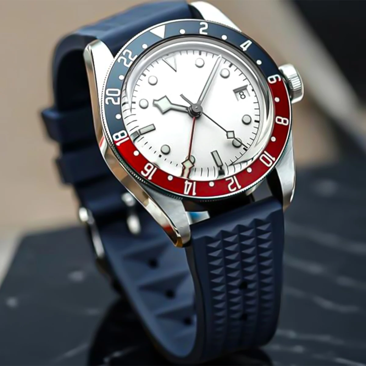 18 مللي متر 20 مللي متر 22 مللي متر FKM سيليكون الهراء حزام ساعة اليد العالمي غواص مقاوم للماء مريحة الرياضة الإفراج السريع الساعات ​