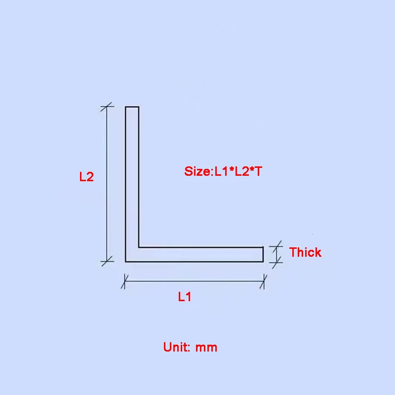 2Pcs Right Angle Aluminum L-Shaped Trim Strip 6063 Aluminum Alloy Aluminum Edging Triangle Profile 90 Degree Angle Length 495mm