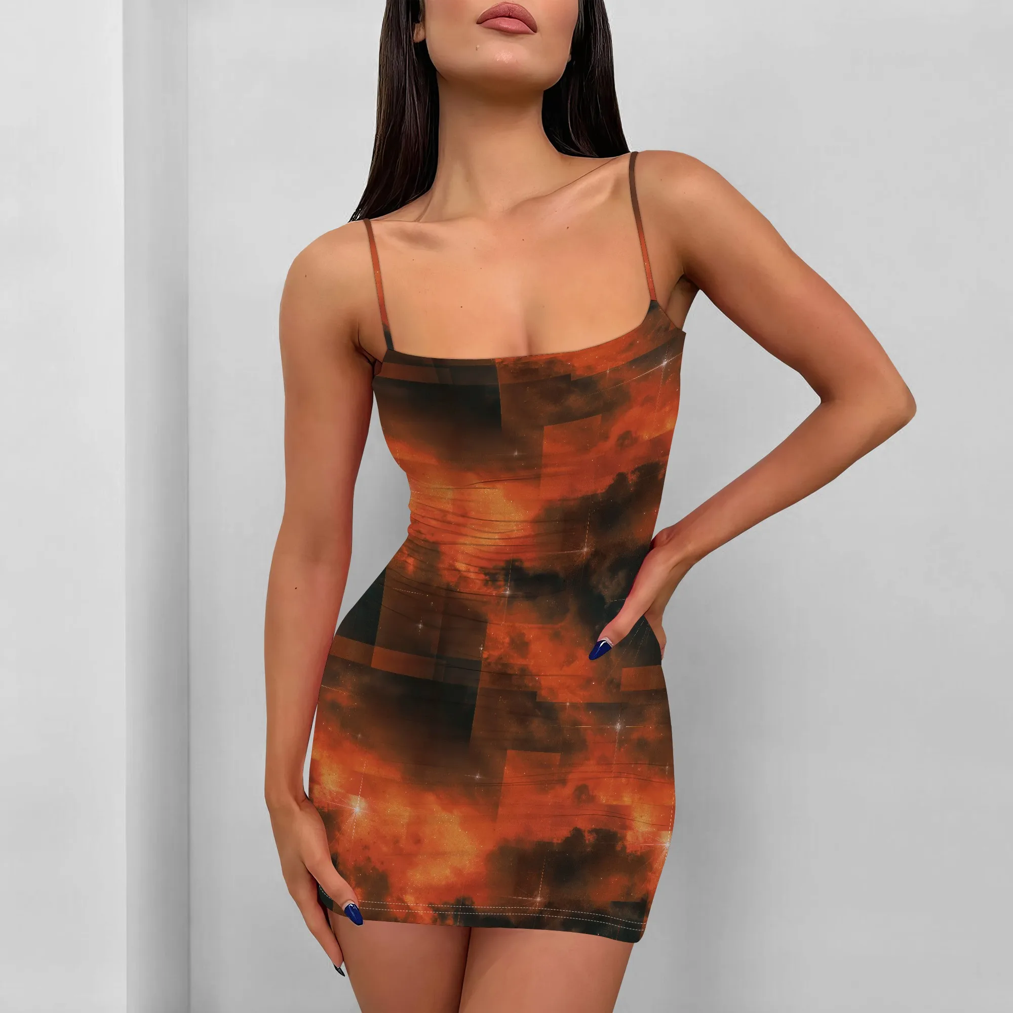 Femmes Mini robe moulante Sexy été courte dos nu Spaghetti sangle serré extensible plage fête Club robes mi-longues 2025