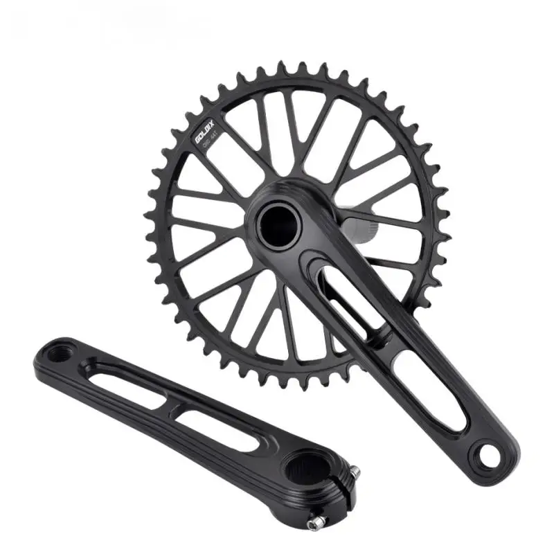 AliExpress GOLDIX Ultralight Road Gravell Bike Crankset CNC Crank 165/170/175mm 50-34T 52-36T 53-39T NO LOGO for  3 Bolt Direct
