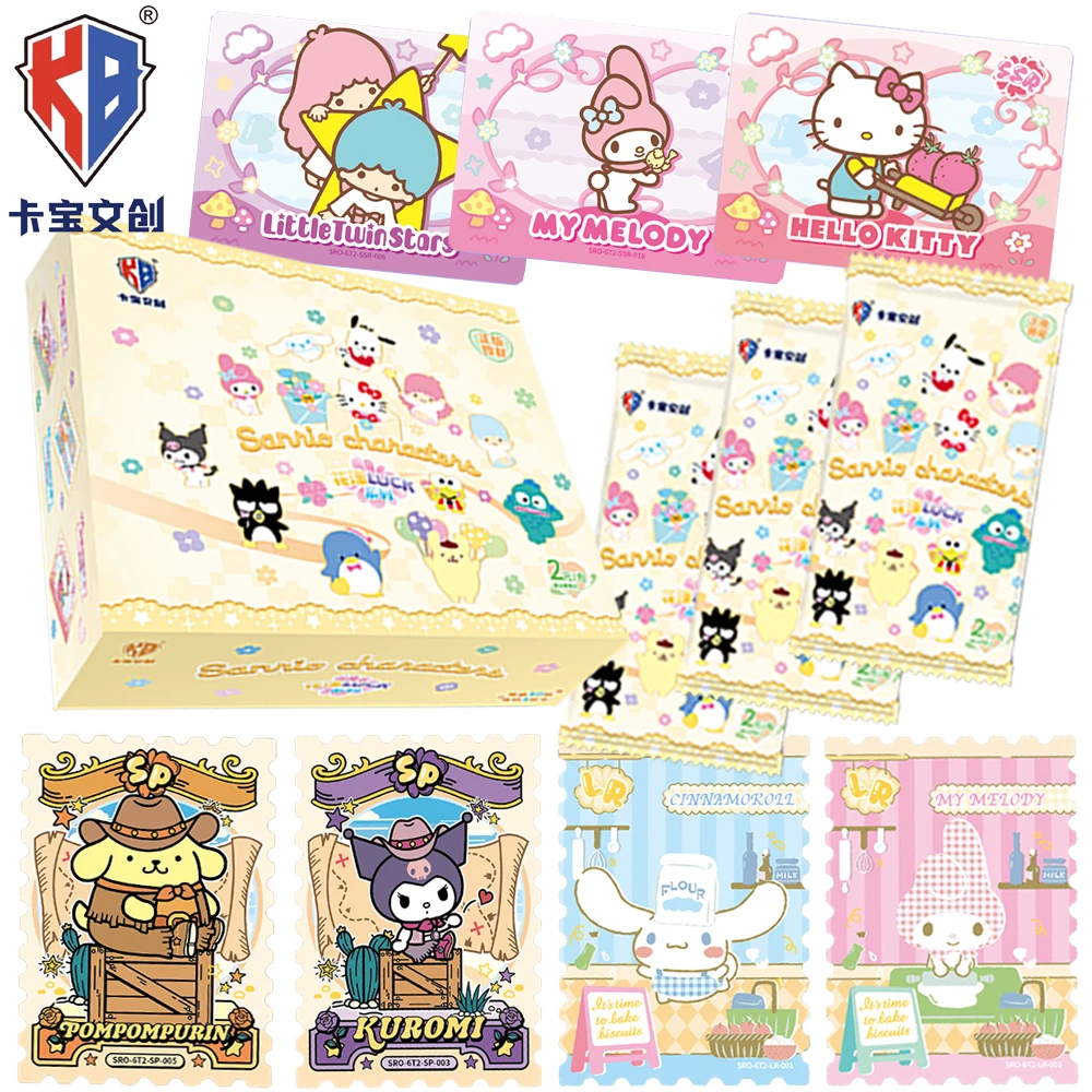

Genuine Kabao Sanrio Cartoon Collection Card Flower Border Transparent Craftsmanship Rare Card Boy Girl Treasure Christmas Gift