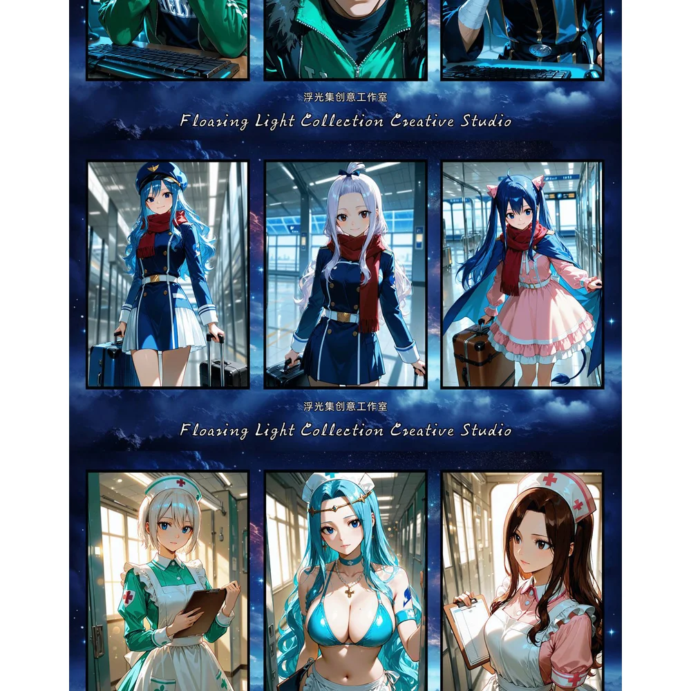أحدث لوحات FuGuangJi ''شعار صياد التنين" B5 لوحات Waifu Yae Miko صندوق معزز ألعاب Doujin هدايا عيد الميلاد