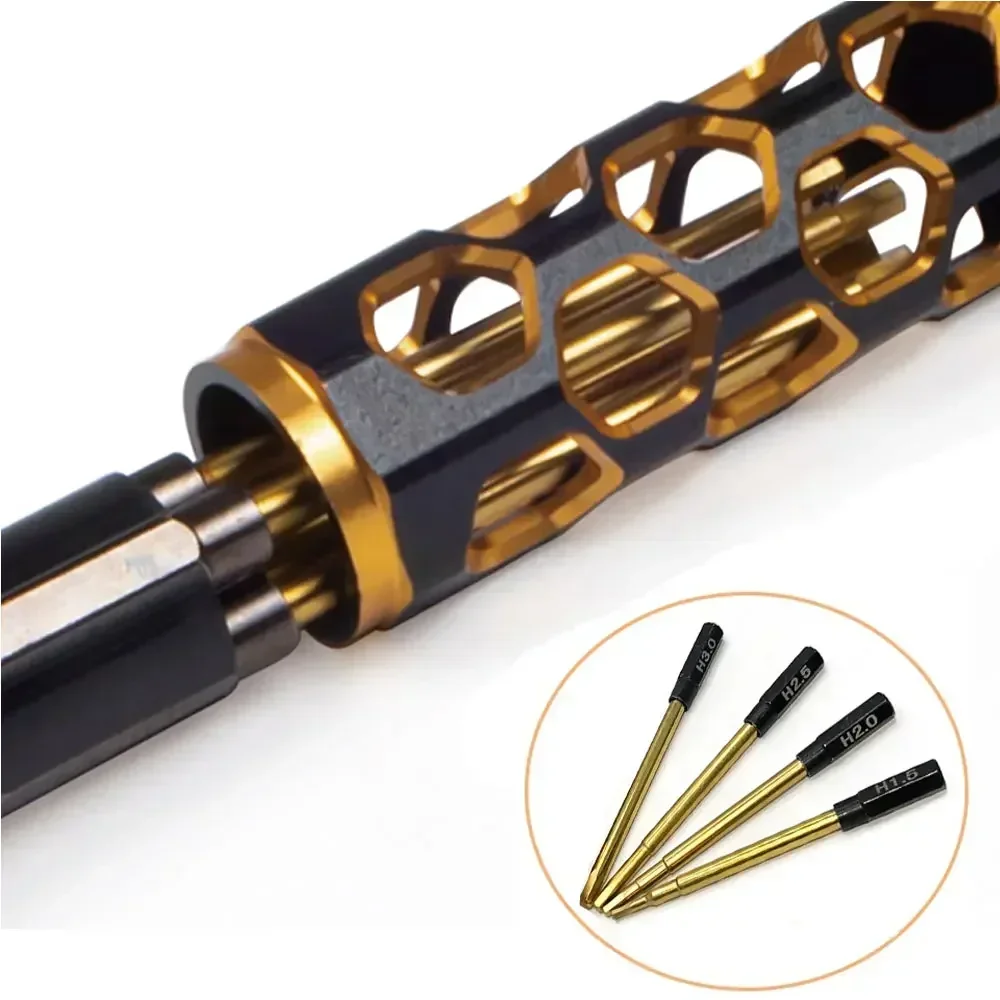 4In1 Hex Screw Driver Set 1.5mm 2.0mm 2.5mm 3.0mm High Quality Hexagon Tool for FPV Racing Drone Heli Airplane Car Boat RC Part