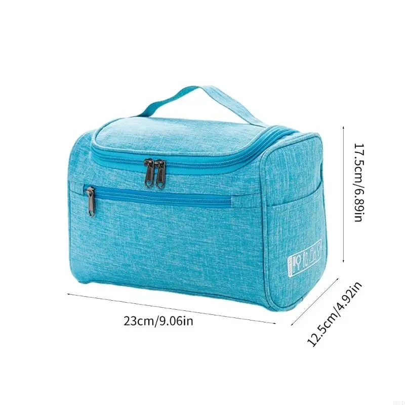 D0UD Multiuse Cosmetic Bag Portable Zipper Handbag Large Capacity Pillow Bag Make Up Case Travel Bag Toiletry