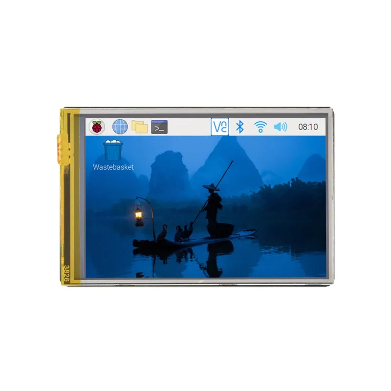 Waveshare 3.5inch Resistive Touch Display (G) for Raspberry Pi, IPS Panel,320×480 Resolution, Immersion Gold Process,262K Color