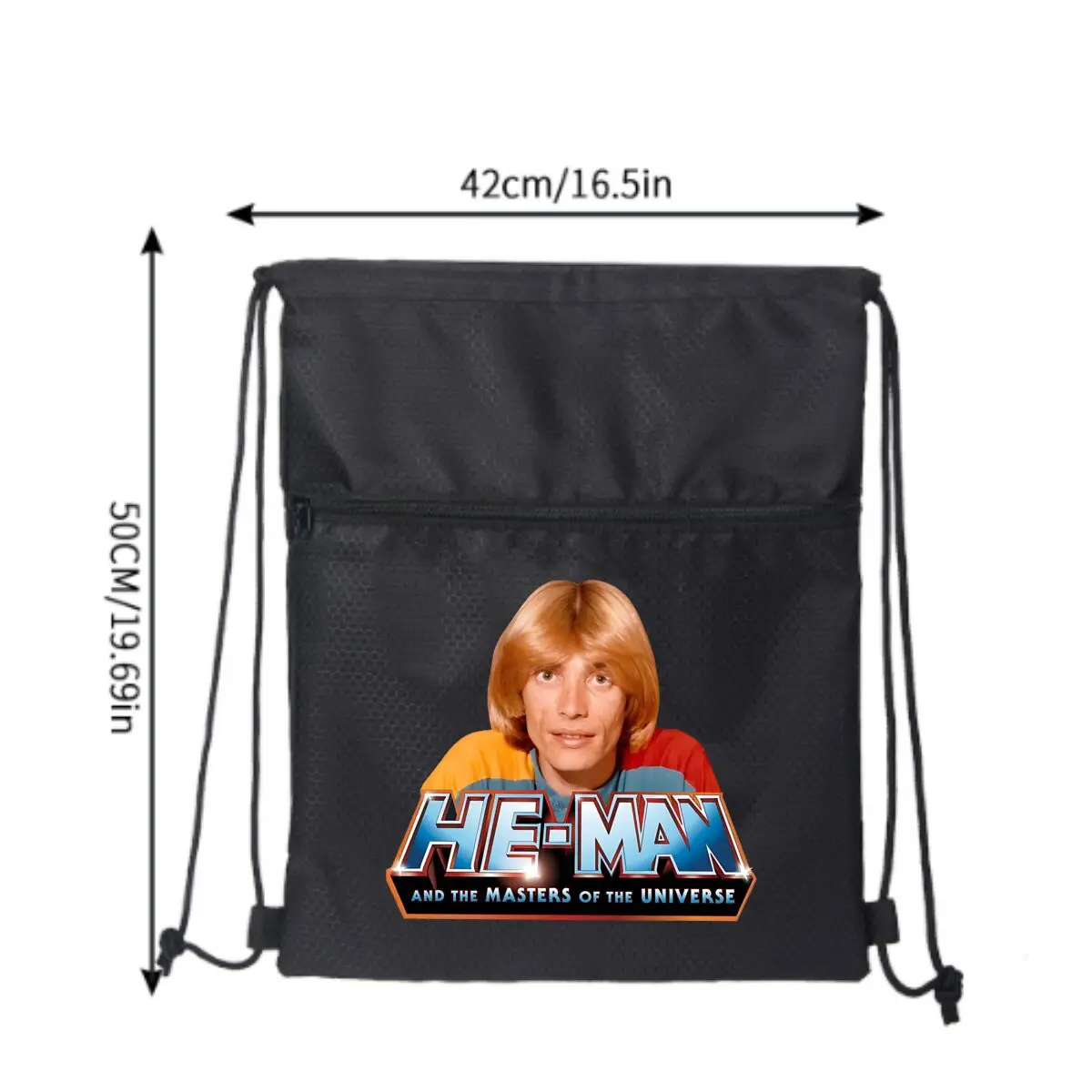 

He-Man Ретро-вдохновленный дизайном героев мультфильмов 80-х годов, новый портативный рюкзак большой емкости на молнии и шнурке