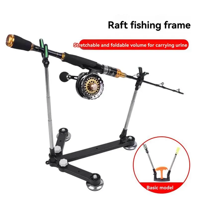RTENTE-2X Ice Fishing Rod Holder Fishing Shelf Folding Retractable Ice Fishing Gear