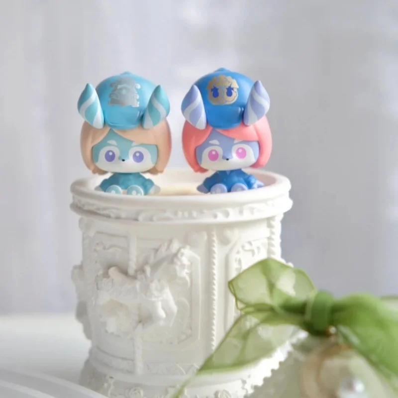 Genshin Impact سلسلة Melusine الرسمية حقيبة أعمى صغيرة أصلية Q-نسخة Melusine الشكل الكرتون حلية اللعب صندوق غامض هدية #5