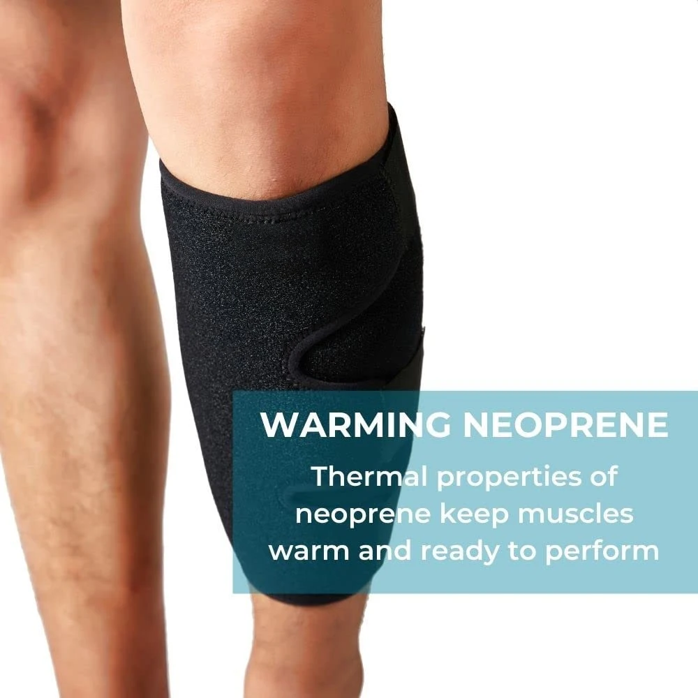 1 Stück Sport-Schienbeinschoner Crossfit Verstellbare Wadenkompressionsbandage für Radfahren, Fußball, Basketball, Gewichtheben – Detail 7