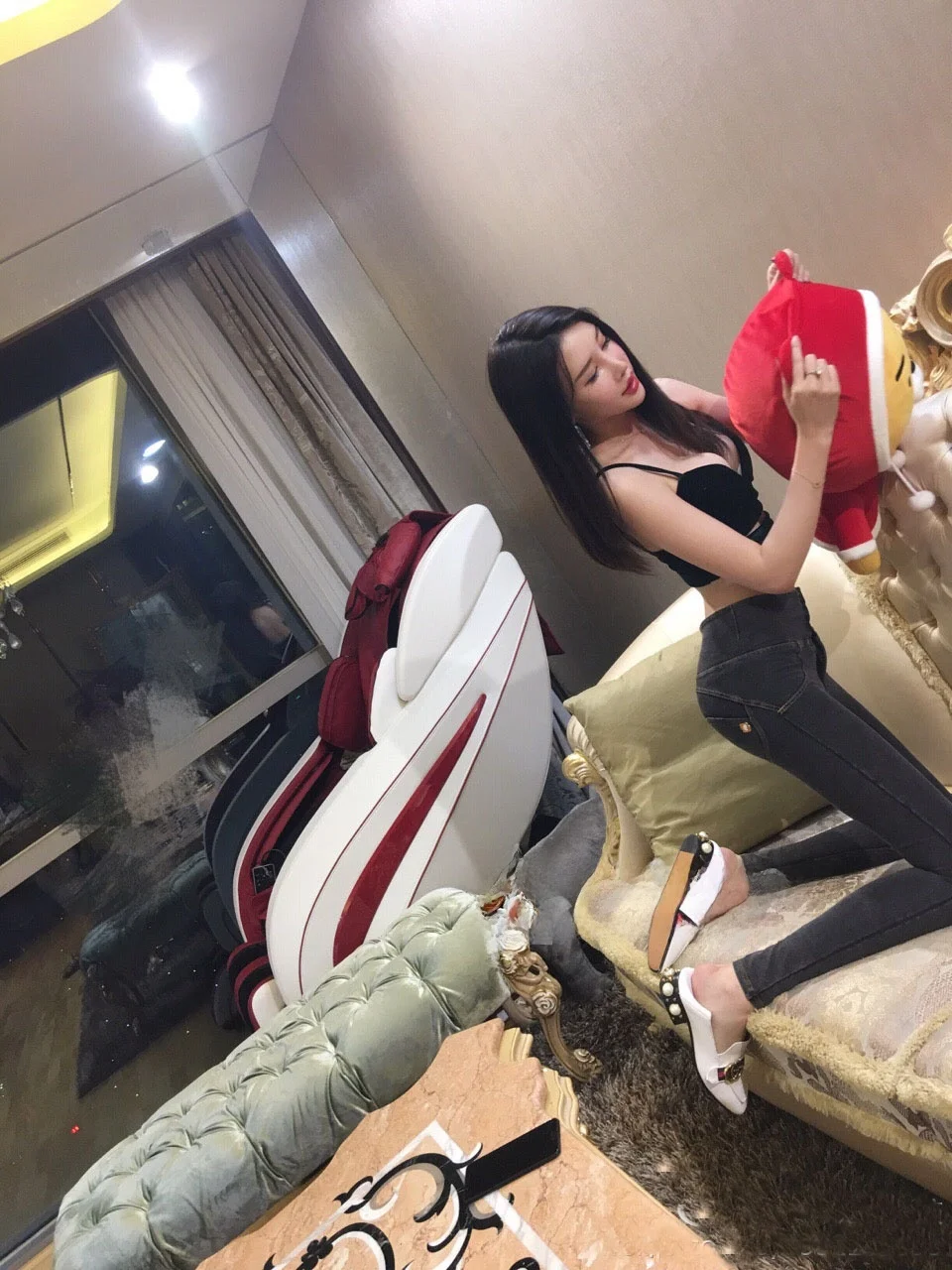 High Waist Fitn Yoga Pants Women's Elastic Sexy Tight Spor Peach Bot Jeans Trendy Trousers for Women Autumn Season