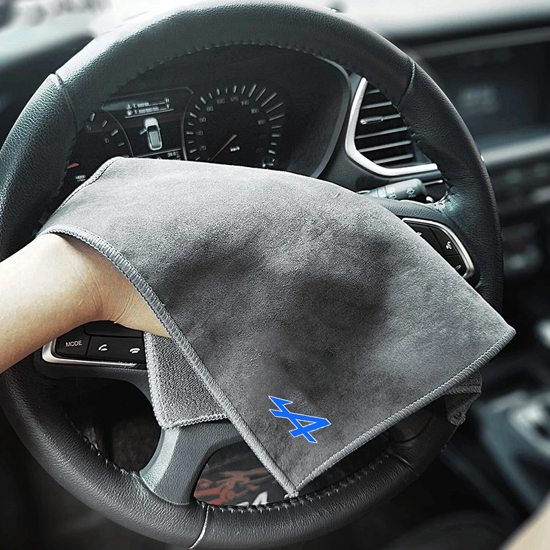 

Двустороннее полотенце для мойки автомобилей Alpine, Kadjar, Twingo, Megane, Scenic, с высокой впитываемостью, для чистки салона, инструмент для уборки.