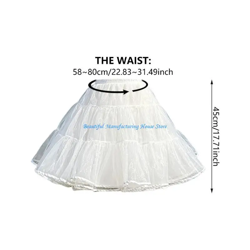 E56A Comfortable Layered Tulle Skirt Photography Event Skirt For Unique Cosplay Short Looks