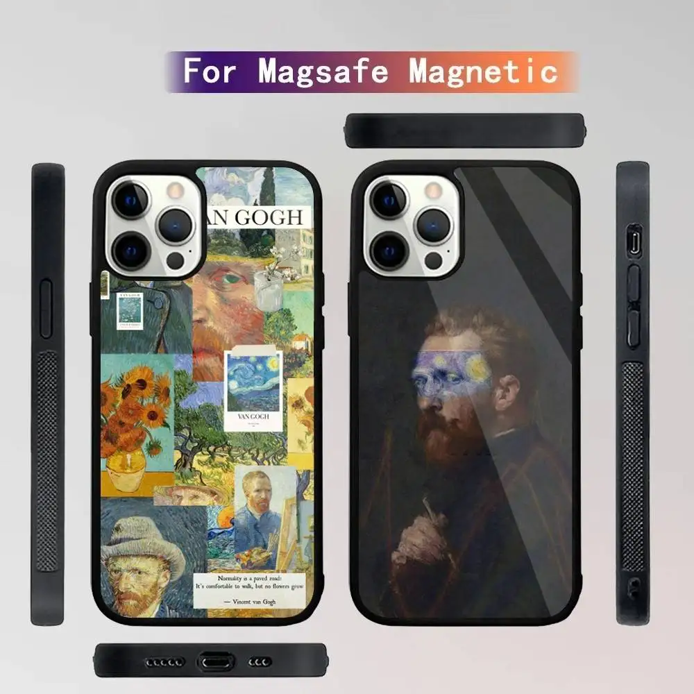 

Retro Van Gogh Oil Painting Phone Case For iPhone 16,15,14,13,12,11,Plus,Pro,Max Mini Magsafe Magnetic Wireless Charging