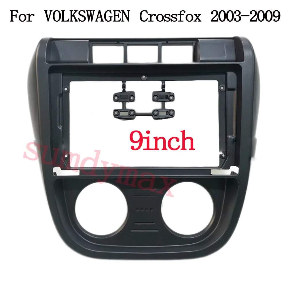 

9inch 2 Din Car Fascia Radio Panel for VOLKSWAGEN Crossfox 2003-2009 Dash Kit Install Facia Plate Cover Adapter Bezel Trim