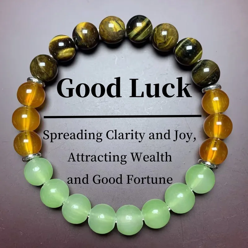 DAVINI 1pc 9 Style Natural Healing Crystal Bracelet Adjustable Stone Bead Meditation Bracelet Chakra Crystal Therapy Accessory