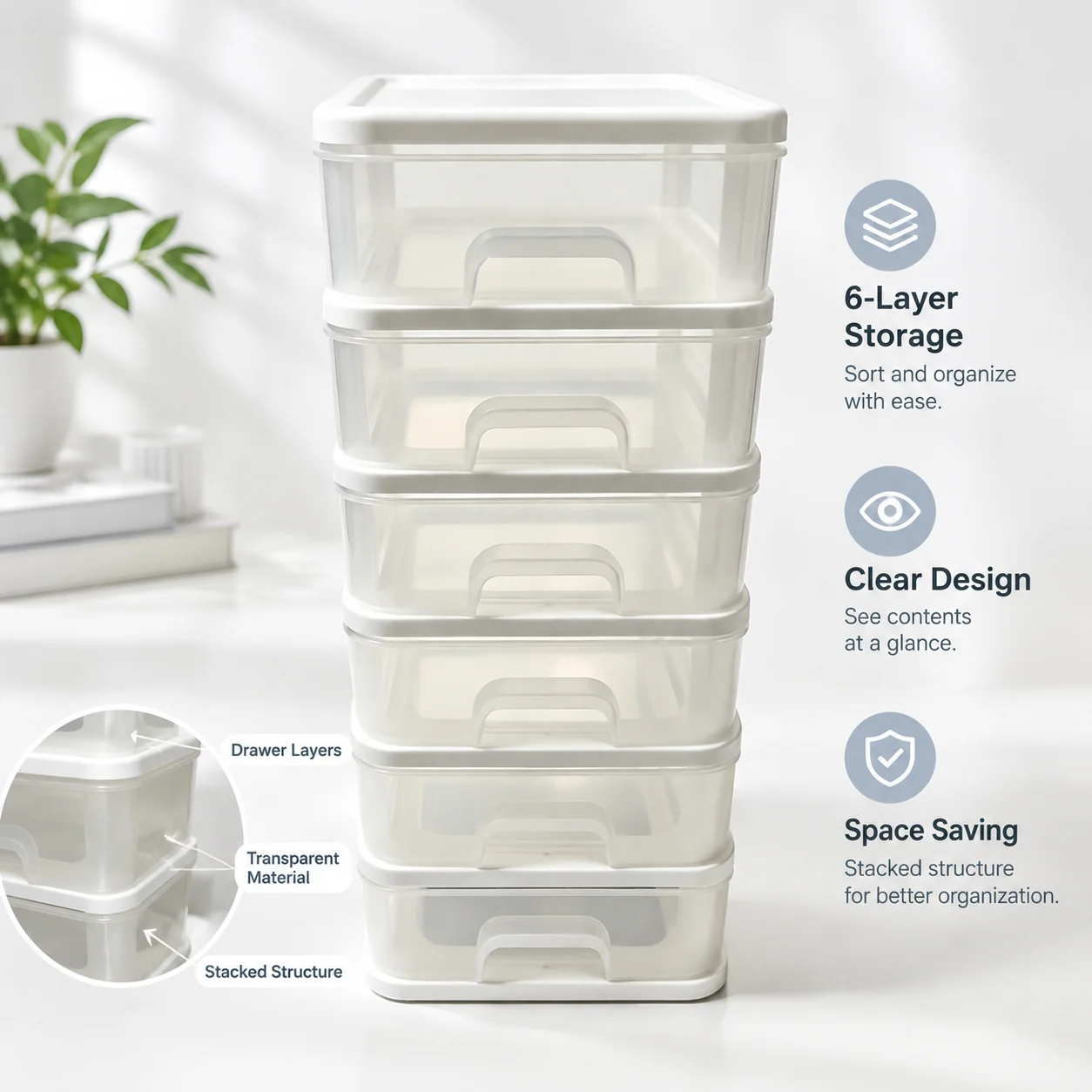 ลิ้นชักเก็บของขนาดเล็กแบบซ้อนไ - Ideal Stationery & Office Supply บทวิจารณ์และราคา