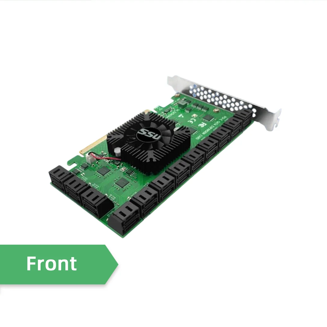 PCIe to SATA 3.0 Expansion Card 10/12/16/20/24 Ports 6Gbps SSD HDD Adapter Card PCI-E X4 SATA Controller Card Hard Disk
