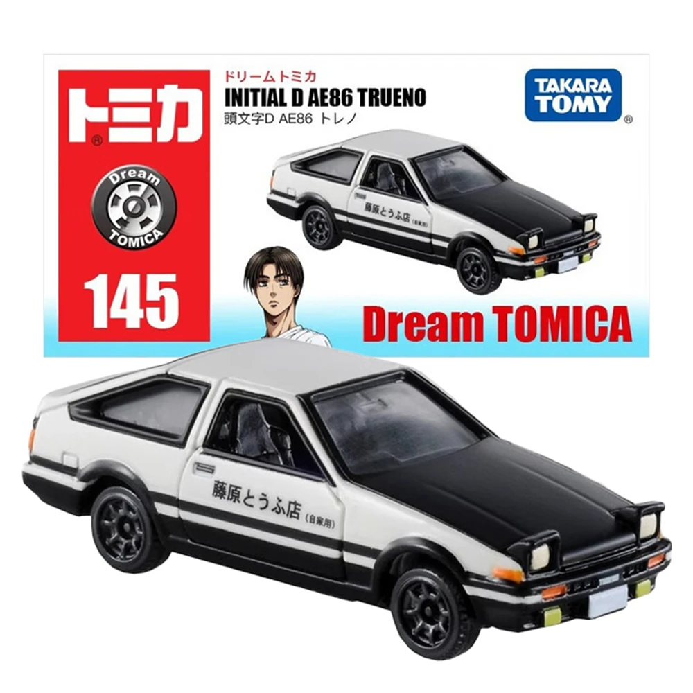 Takara Tomy Tomica Model Samochodu Toyota AE86 z Odlewu Stopu Metali, Kolekcja Samochodów Wyścigowych w Stylu INITIAL D, Model Zabawka