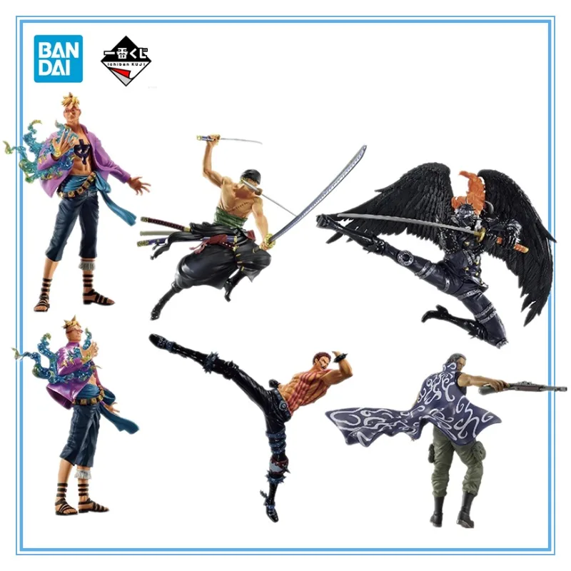 Original Genuine Bandai One Piece Roronoa Zoro Benn Beckman Marco Charlotte Katakuri King PVC Model Figurine Toys Wholesale