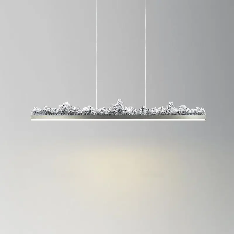 Luxury Creative Iceberg Open Kitchen Designer Long Bar Dining Table Island Terrace Pendant Light For Restaurant Decor