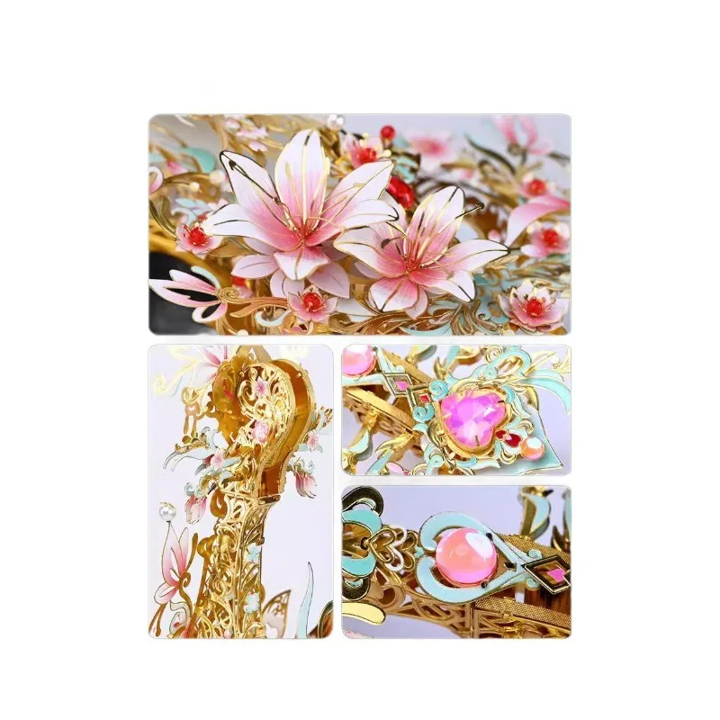Hand-assembled model cello music box 3D three-dimensional puzzle creative Chinese style gift