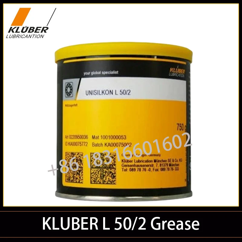 750G Kluber L50/2 Lubrication Spindle Bear  UNISILKON L 50/2  High-temperature grease for a wide service temperature range