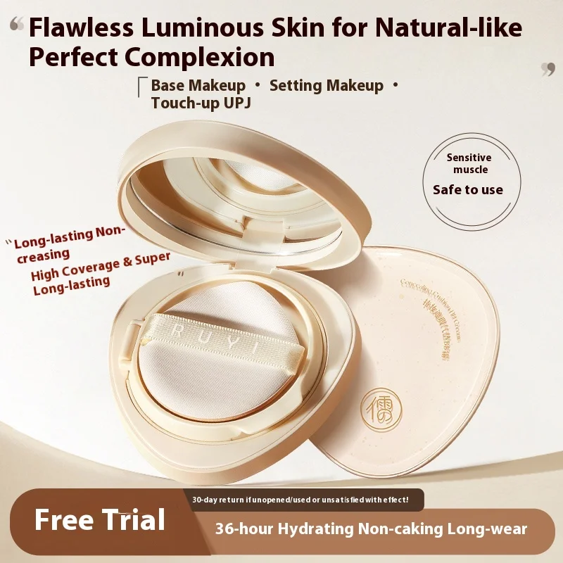 

Ruyi Air Cushion BB Cream Moisturizing Concealer Makeup Holding Water Resistant Cream Skin Foundation Base Cosmetic