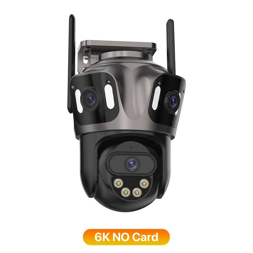 WONSDAR Outdoor Wifi PTZ-camera Drie lenzen of dubbele lens IP-camera Auto Tracking Kleur Nachtzicht Videobewaking CCTV iCsee